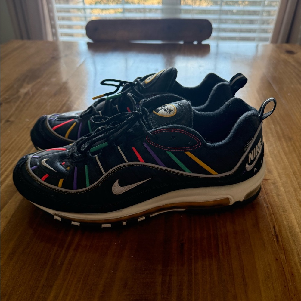 Nike Black Multicolor Athletic Shoes